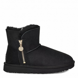 Ugg Mini Zipper Boot - Black