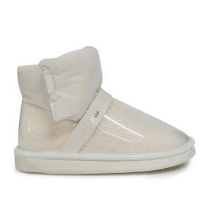  UGG Clear Quilty Boots Mini - White