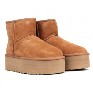 УГГИ CLASSIC MINI PLATFORM BOOT - CHESTNUT