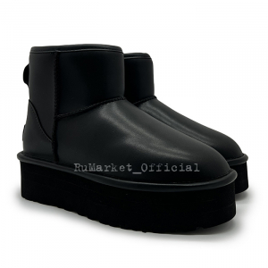 Classic Mini Platform Boot - Ultra Matte Black