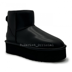 Classic Mini Platform Boot - Ultra Matte Black