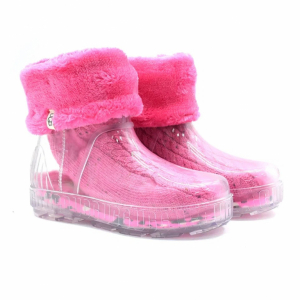 DRIZLITA CLEAR BOOT - Taffy Pink