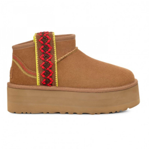 CLASSIC ULTRA MINI BRAID PLATFORM UGG CHESTNUT