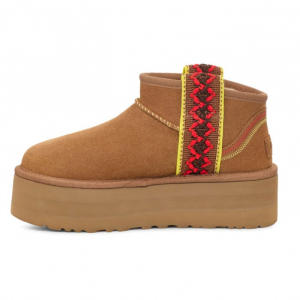 CLASSIC ULTRA MINI BRAID PLATFORM UGG CHESTNUT