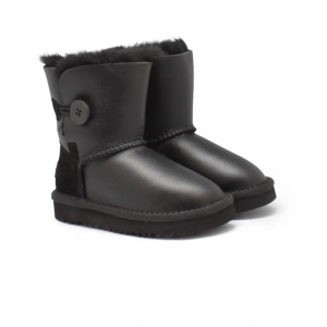 Kids Bailey Button Metallic Black