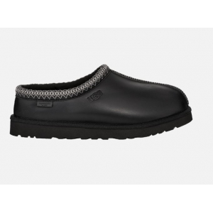 Tasman Slippers Leather Regen Black