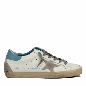 Golden Goose Super-Star Sky Blue Heel Tab