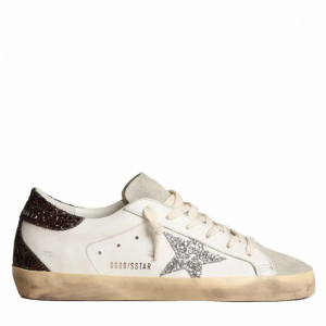 Super-Star Wmns White Silver Black Glitter