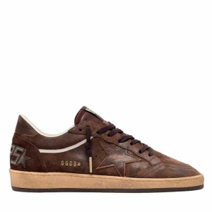 Ball Star Men size In Brown Suede With Brown Leather Star