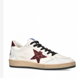 Golden Goose Ball Star / Burgundy glitter star