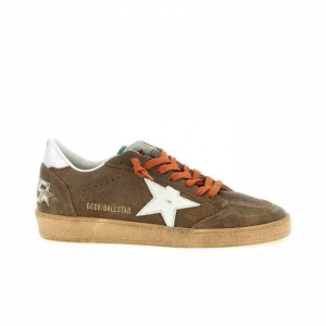 Golden Goose Ball Star Suede Light Brown/Orange Laces