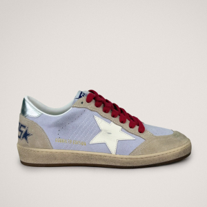 Golden Goose Ball Star Lilac Suede / White star