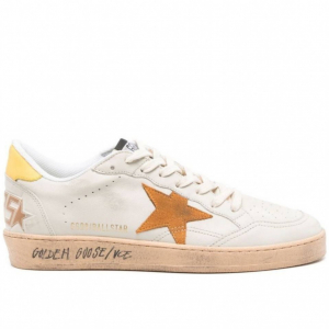 Golden Goose Ball Star Orange Star / Yellow Heel