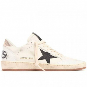 Golden Goose Ball Star Black Star / Gold Heel