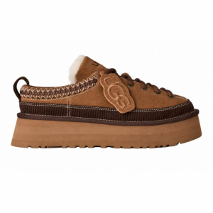 Heritage Lace-Up Slipper Chestnut