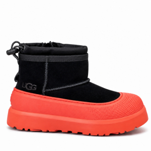 UGG Kids Mini Weather Hybrid Black Suede Orange