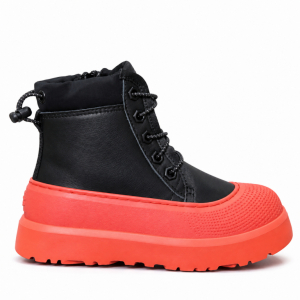 UGG Kids Neumel Hybrid Black Leather Orange
