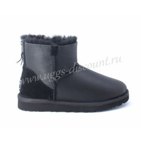 UGG Mini Zip Metallic Black Blink