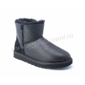 UGG Mini Zip Metallic Black Blink